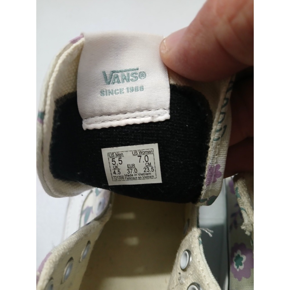VANS Sk8-Hi Tapered Stackform True White Floral Sneakers Shoes WOMENS 7 37 - Picture 8 of 8
